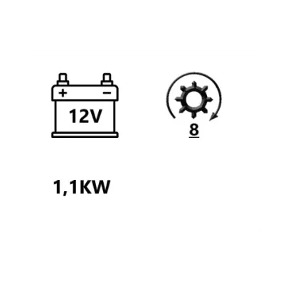 Rozrusznik silnika MITSUBISHI 4G33