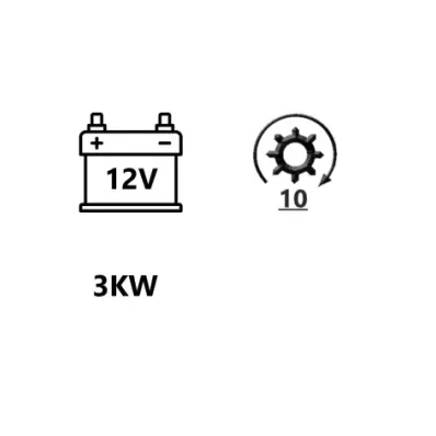 Rozrusznik silnika PERKINS 1004-40 (1004.40) (12V/3KW)