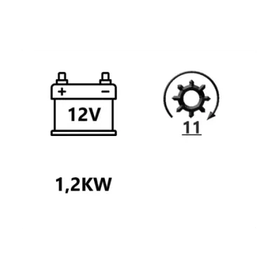 Rozrusznik silnika MITSUBISHI 4G63 8V