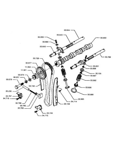 Komplet rozrządu MITSUBISHI 4G54