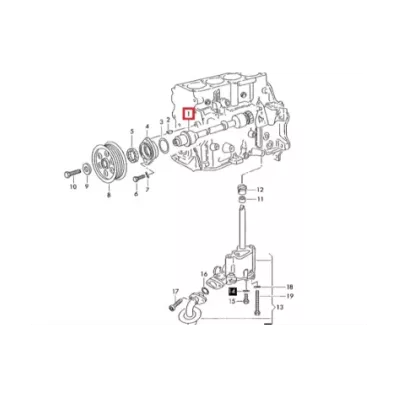 Wałek pośredni VOLKSWAGEN (VW) ADF