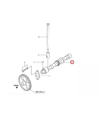 Wałek rozrządu MITSUBISHI S3L2