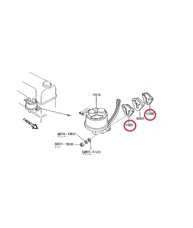 Uszczelka (pompa) pompy paliwa NISSAN H20II