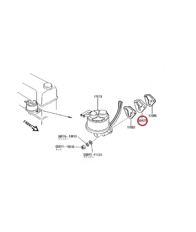 DYSTANS (USZCZELKA) POMPA PALIWA NISSAN K15