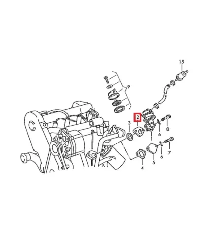 Dystans pompy paliwa VOLKSWAGEN (VW) ADF