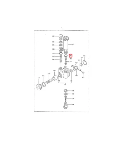 Uszczelka pompy paliwa MITSUBISHI  S4S-DT
