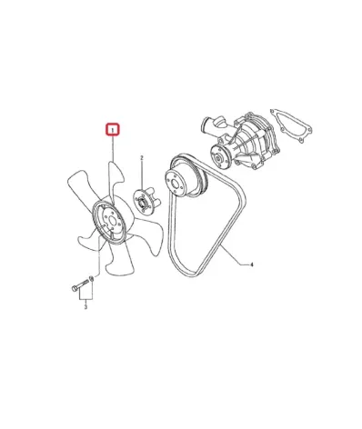 Wiatrak wentylatora MITSUBISHI S3L