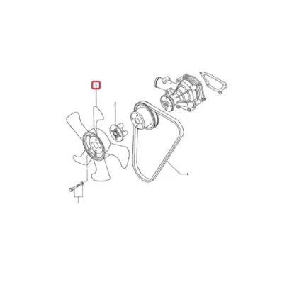 Wiatrak wentylatora MITSUBISHI S3L