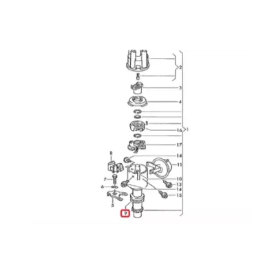Uszczelka aparatu zapłonowego VOLKSWAGEN (VW) ADF