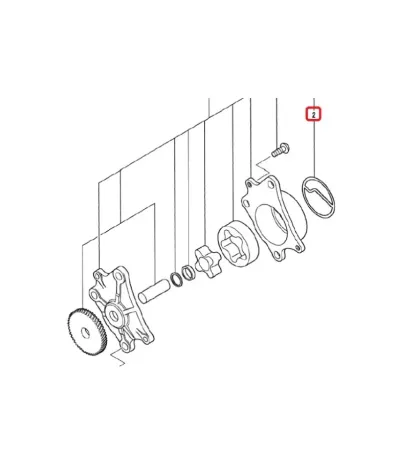 Uszczelka pompy oleju MITSUBISHI S3L