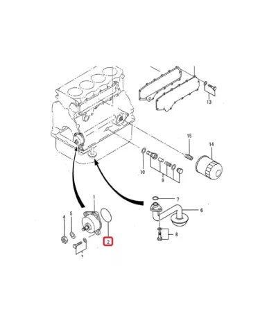 Uszczelka pompy oleju MITSUBISHI S4S