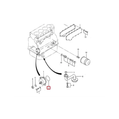 Uszczelka pompy oleju MITSUBISHI S4S