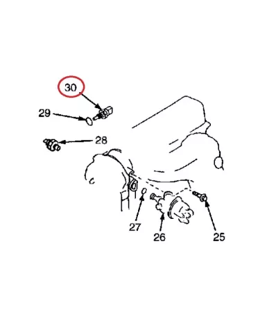 Czujnik temperatury silnika MAZDA FE 8V - TYP C