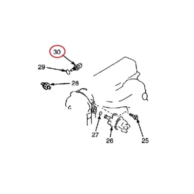 Czujnik temperatury silnika MAZDA FE 8V - TYP C