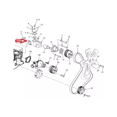 Czujnik temperatury silnika GM 3.0L