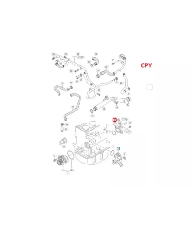 Czujnik temperatury silnika VOLKSWAGEN (VW) CPY - wózek widłowy
