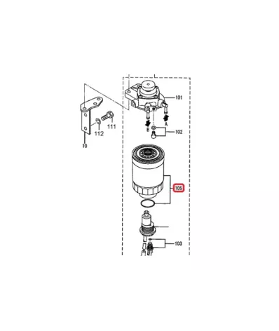 Filtr paliwa MITSUBISHI S4S