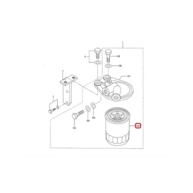 Filtr paliwa MITSUBISHI S4S-DT