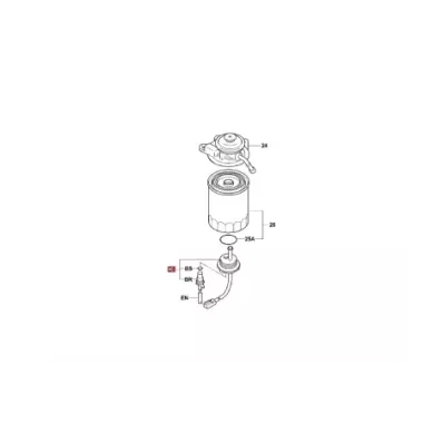 Czujnik filtra paliwa TOYOTA (DIESEL) seria: 5/6/7/8