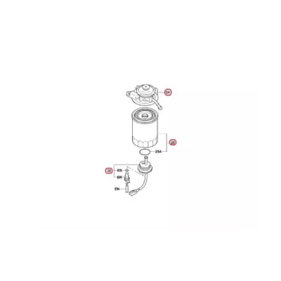 Filtr (pompa) paliwa kompletny TOYOTA (DIESEL) seria: 7/8