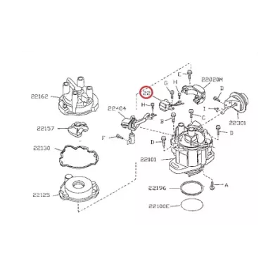 Czujnik Halla (moduł) NISSAN K15