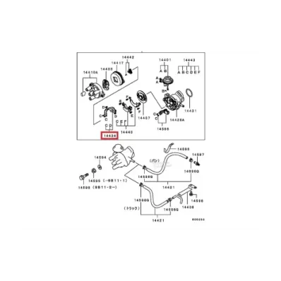 Czujnik Halla (moduł) MITSUBSIHI 4G63 8V