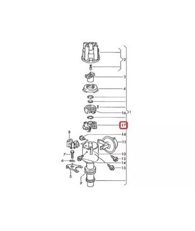 Czujnik Halla (moduł) VOLKSWAGEN (VW) ADF