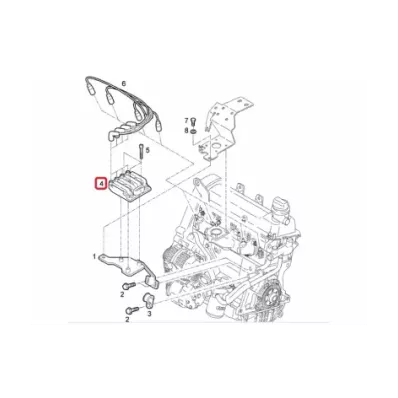 Cewka zapłonowa LINDE silnik BEF - TYP B