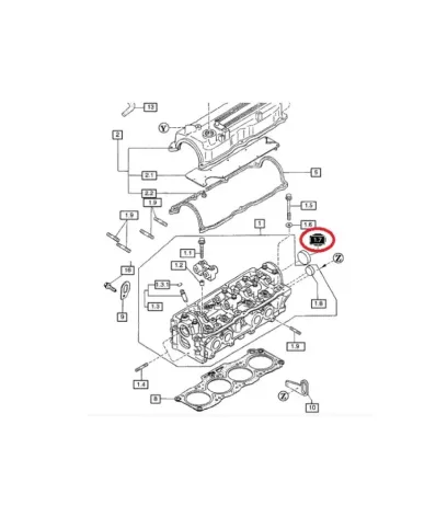 Brok (zaślepka) wałka (wałek) rozrządu MAZDA FE 8V