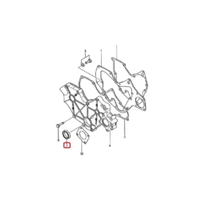 Uszczelniacz wału korbowego (obrotowy)  MITSUBISHI S3L2