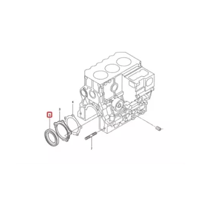 Uszczelniacz wału korbowego (obrotowy)  MITSUBISHI S3L2