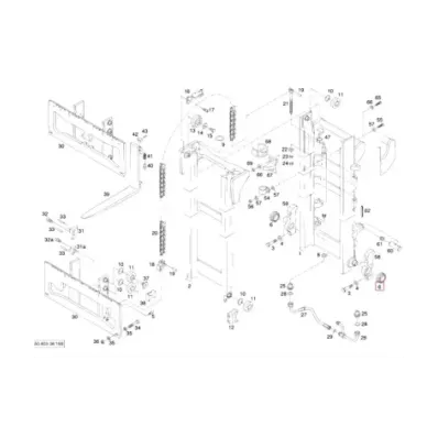 Łożysko (panewka) mocowania masztu LINDE