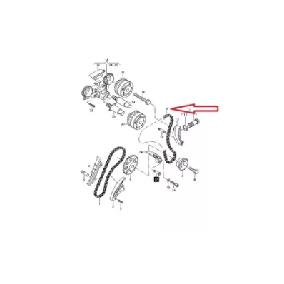 Łańcuch rozrządu VOLKSWAGEN BMF - PRAWY