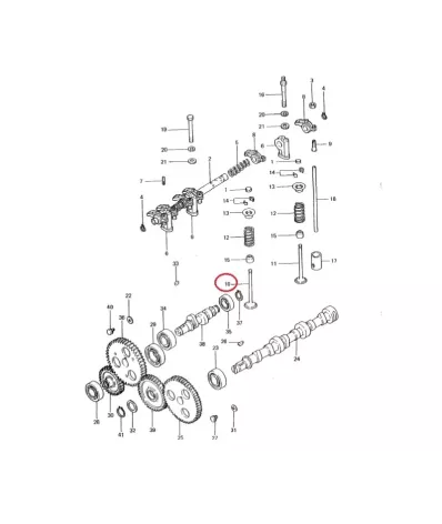 Zawór ssący głowicy silnika MITSUBISHI L3E