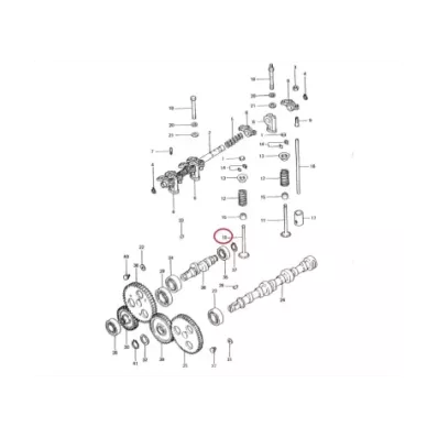 Zawór ssący głowicy silnika MITSUBISHI L3E