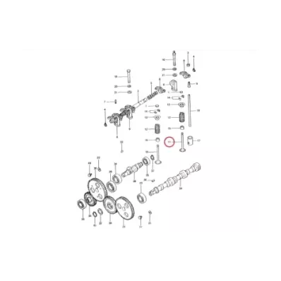 Zawór wydechowy głowicy silnika MITSUBISHI L3E