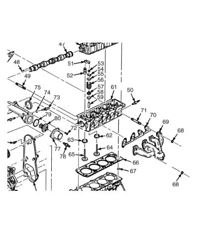 Nakładka zaworu silnika GM 2.4L 8V