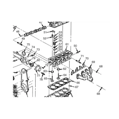 Nakładka zaworu silnika GM 2.4L 8V