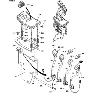 Przełącznik kierunku jazdy (gałka) JUNGHEINRICH