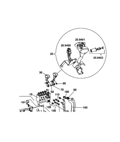 Przełącznik kierunku jazdy (joystick) JUNGHEINRICH