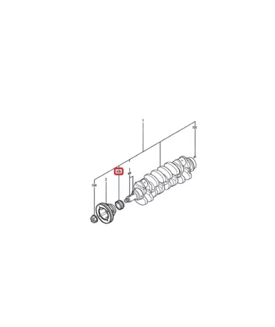Koło wału korbowego MITSUBISHI S4S