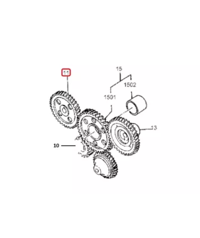 Koło rozrządu MITSUBISHI S4S - wałek rozrządu