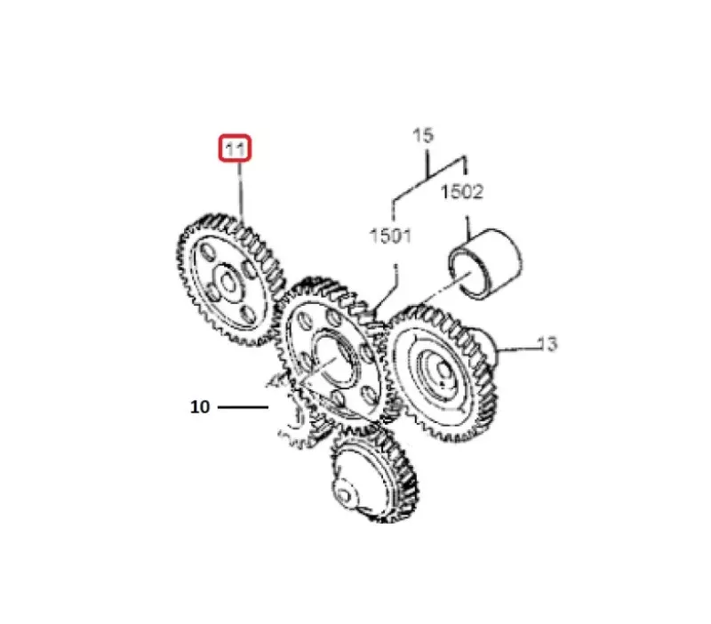 Koło rozrządu MITSUBISHI S4S - wałek rozrządu