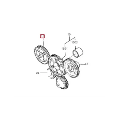 Koło rozrządu MITSUBISHI S4S - wałek rozrządu