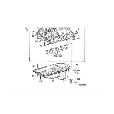 Miska oleju silnika TOYOTA 4Y
