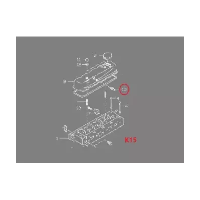 Odpowietrznik (zawór ciśnieniowy PVC) pokrywy zaworów NISSAN K15