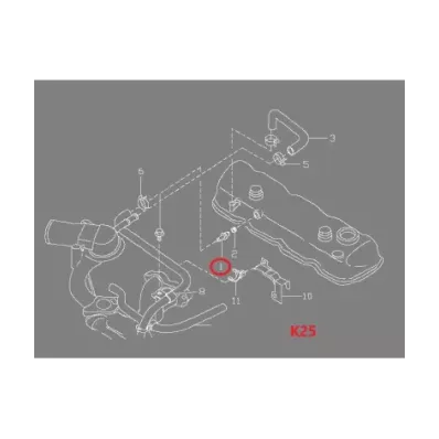 Odpowietrznik (zawór ciśnieniowy PVC) pokrywy zaworów NISSAN K25