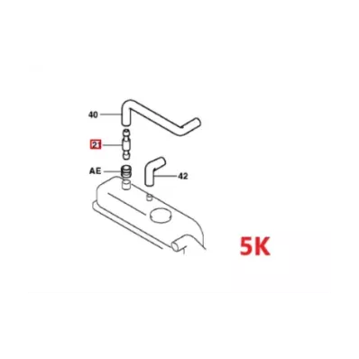 Odpowietrznik (zawór ciśnieniowy PVC) pokrywy zaworów TOYOTA 5K