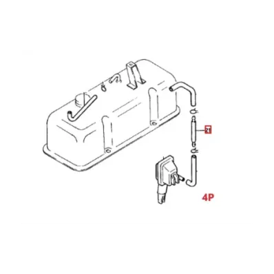 Odpowietrznik (zawór ciśnieniowy PVC) pokrywy zaworów TOYOTA 4P