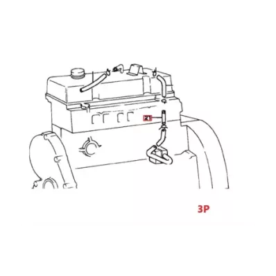 Odpowietrznik (zawór ciśnieniowy PVC) pokrywy zaworów TOYOTA 3P